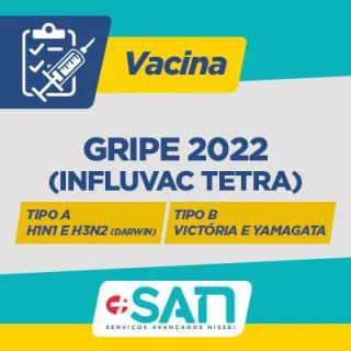 Vacina Influenza Tetravalente do dia 17 à 18 de Outubro - Gratuito.