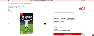 Videojuego EA SPORTS FC 25 Nintendo por 22,31€