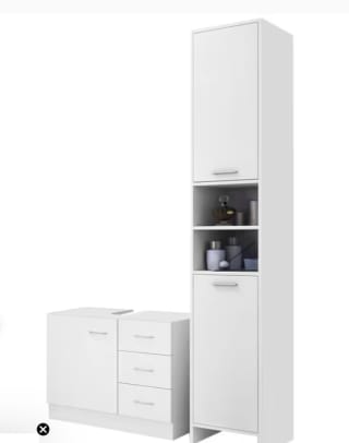 Casaria Badkamermeubelset voor €99,95 bij Deubaxxl