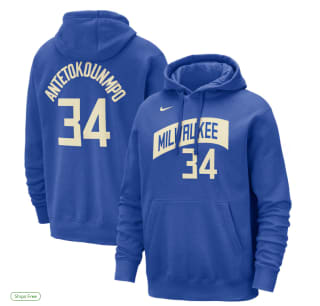 Sudadera de los Milwaukee Bucks Nike City Edition Giannis Antetokounmpo por 41.5€