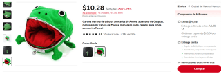 Monedero de Rana Anime por $10 en AliExpress