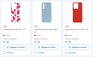 Fundas de Celular por solo $9 en Coppel