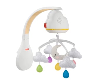 Juguete Fisher-Price Móvil Nubes y Lunas de Cuna proyector para bebé recién Nacido (Mattel GRP99) por 25€