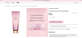 Crema Corporal Velvet Petals por $10.990