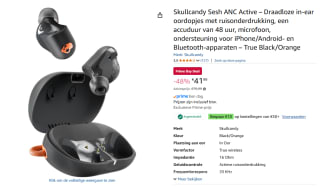 Skullcandy Sesh ANC Active – Draadloze in-ear oordopjes voor €41,99 met Amazon prime