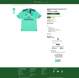 Camiseta Tercera Real Madrid 2019-20 13-14 años por solo 21,59€