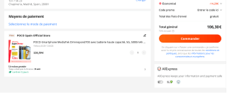 POCO M4 5G 6GB 128GB por solo 106,30€