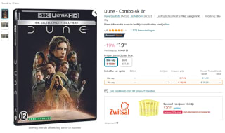 Dune 4K Ultra HD + Blu Ray voor €19,99 bij Amazon