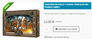 Juego de Mesa Canción de Hielo y Fuego - Vínculos del Pueblo Libre I por 12€