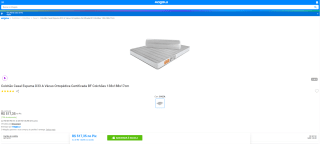Colchão de Casal com Espuma D33 da BF Colchões - R$ 517,35