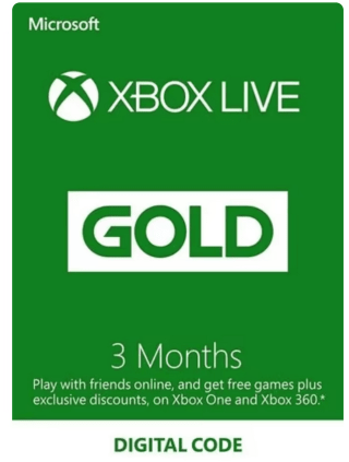 Suscripción Xbox Live Gold 3 Meses por 6,80€