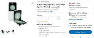 Samgung Galaxy Z Flip5 512GB por $11,779 | Descuento Coppel