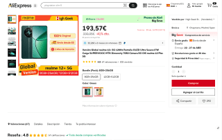 Realme 12 Plus 5G 12GB 512GB por 193,47€