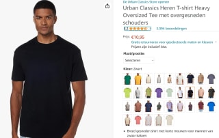 Urban Classics Heavy herenshirt voor €10,95 bij Amazon.nl