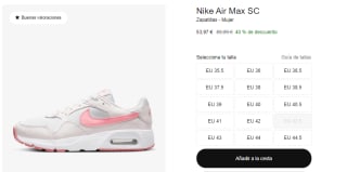 Zapatillas Nike Air Max desde 35,97€