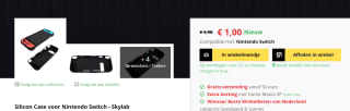 Silicon Case voor Nintendo Switch - Skylab voor €1 bij Game Mania