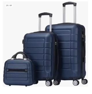 Juego de 3 Maletas ABS Semirigidas con Candado y 4 Ruedas por 52.18€ (Cuenta Nueva 40.18€)