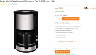 KRUPS Pro Aroma Plus KM3210 voor €39,99 bij Blokker