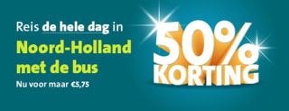 50% korting op een dagticket bij Connexxion