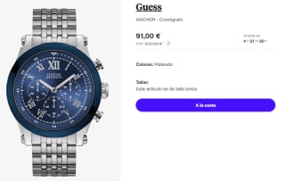 Reloj Cronografo para Hombre Guess ANCHOR por 81.9€