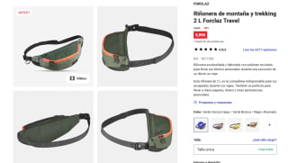 Riñonera de montaña y trekking 2 L Forclaz Travel por 5,99€