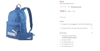 Mochila + Estuche Puma Phase por 14.95€