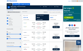 Vuelos ida y vuelta desde Madrid a Nueva York por 272€