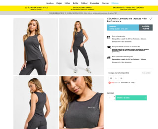 Camiseta Columbia de tirantes Hike Performance por solo 18€