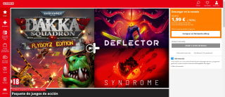 Paquete de juegos de acción para nintendo por 1,99€