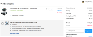 Bosch Indego M+ 700 Robotmaaier met Garage voor €869 dmv code bij tink