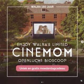 Aanmelden om als 1e gratis tickets te reserveren voor openlucht bioscoop bij Hermitage in Amsterdam