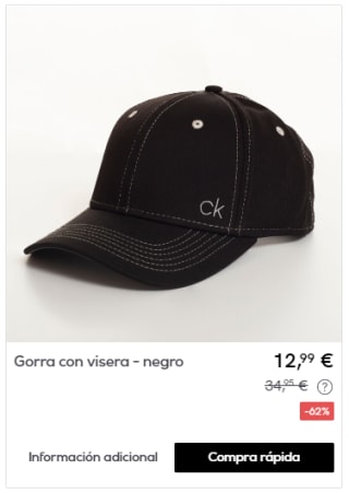CALVIN KLEIN - Gorra golf por 12,99€