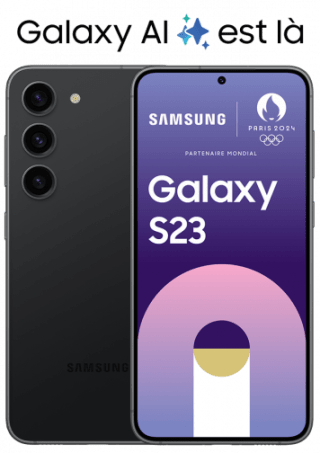 Smartphone Samsung Galaxy S23 Noir - 128 Go à 749€