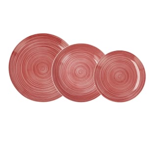 QUID MONACO Vajilla redonda porcelana 18 piezas por 19,45€.