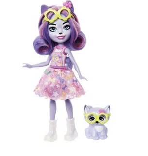 Muñeca Enchantimals Mattel Hadley Husky y Sledder con mascota perro husky siberiano por 5€