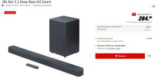 JBL Bar 2.1 Deep Bass M2 Zwart voor €284,39 bij de Mediamarkt