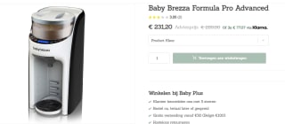 Baby Brezza Formula Pro Advanced - Wit voor €231,20 bij Baby Plus