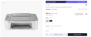 Impresora Canon Pixma TS3551i por 21,34€