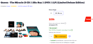 Queen - The Miracle Limited Deluxe Edition voor voor €109 bij Bol.com