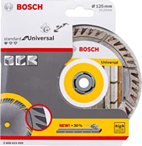 Bosch diamantdoorslijpschijf Standard for Universal 125mm voor €7,01 bij Amazon
