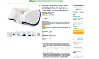 Almohada para Cuello Sweetnight espuma Viscoelástica a solo 24,12€