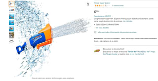 Lanzador de agua Super Soaker Rainstorm marca Nerf por 6,99€.