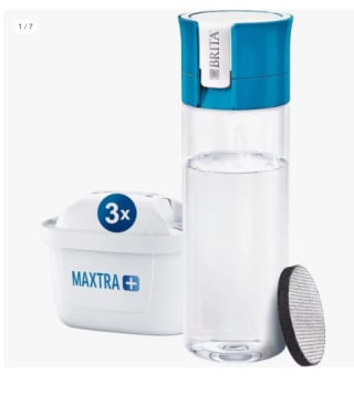 BRITA - Botella Filtrante de Agua Vital, 3 Filtros MAXTRA+ y 1 Filtro MicroDisc de Regalo por 7.39€