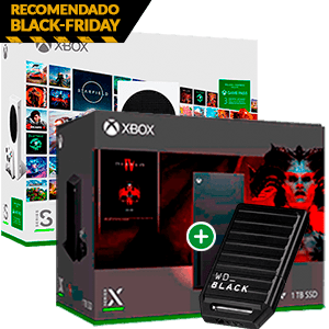 Consola Xbox Series X + Videojuego Diablo IV + Tarjeta Expansión 1TB WD_Black C50 + 12€ saldo por 504,98€