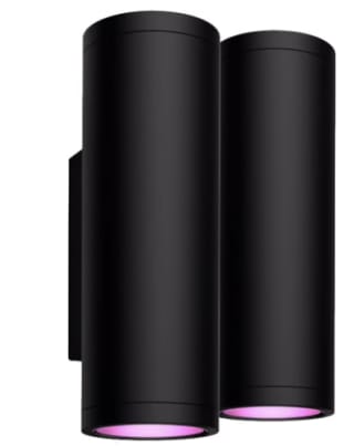 Philips Hue Outdoor Appear wandlamp zwart White en Color Ambiance Duo Pack voor €199 bij Coolblue