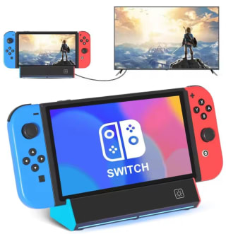 Base estación de carga portátil con adaptador HDMI 4K/USB 2.0/puerto tipo C para Nintendo por 12,19€