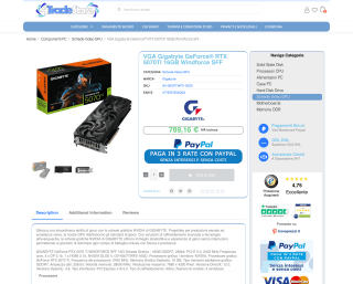 Gigabyte GeForce RTX 5070TI 16GB Windforce SFF por solo 789,16€