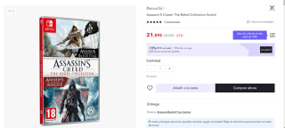 Videojuego para nintendo Assassin'S Creed: The Rebel Collection por 16,42€