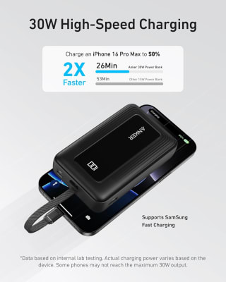 Anker Zolo 20.000mAh 30W Power Bank voor €26,99 bij Amazon