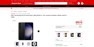 Samsung Galaxy S23 por 577,69€